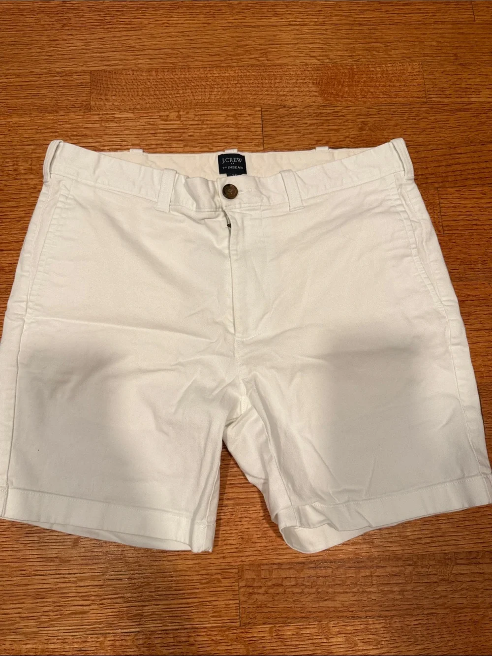 J. Crew Men’s White Chino Shorts